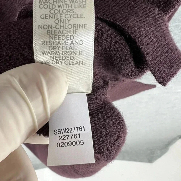 J Jill Womens M Washable  Merino Wool Blend Tunic Waffle Knit Sweater Minimalist - Picture 13 of 15